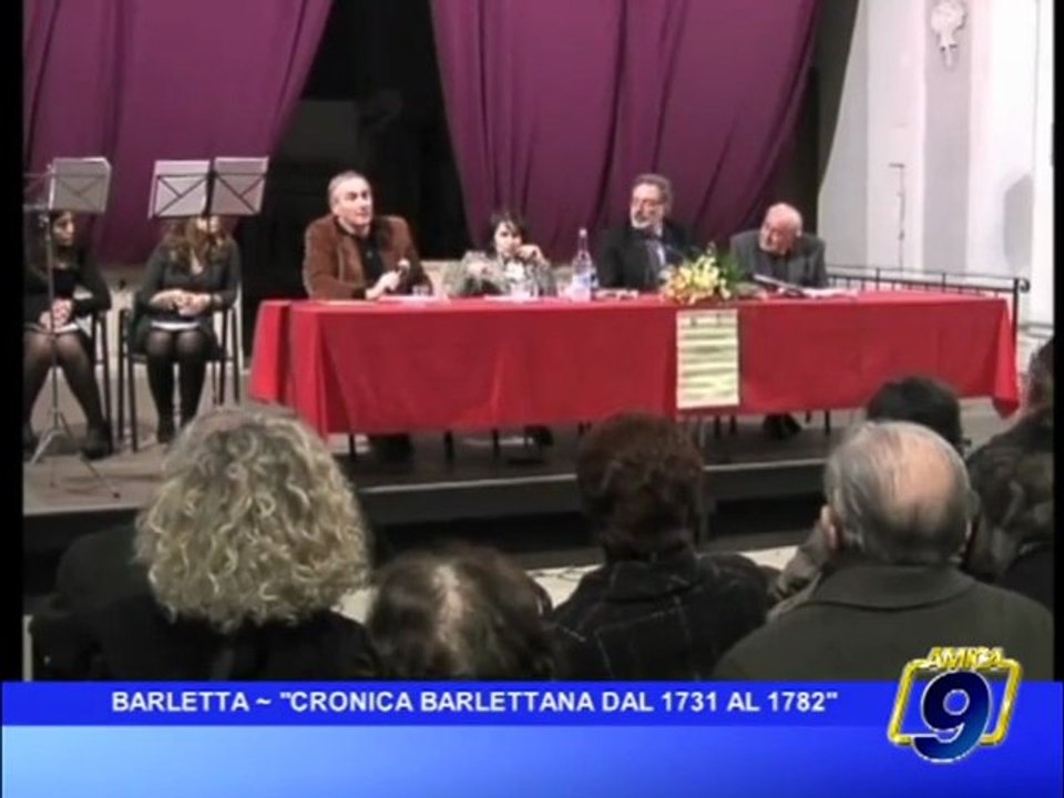 BARLETTA | "Cronica barlettana dal 1731 al 1782"