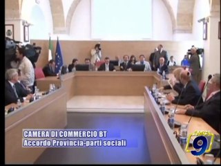 CAMERA DI COMMERCIO BT | Accordo Provincia - parti sociali
