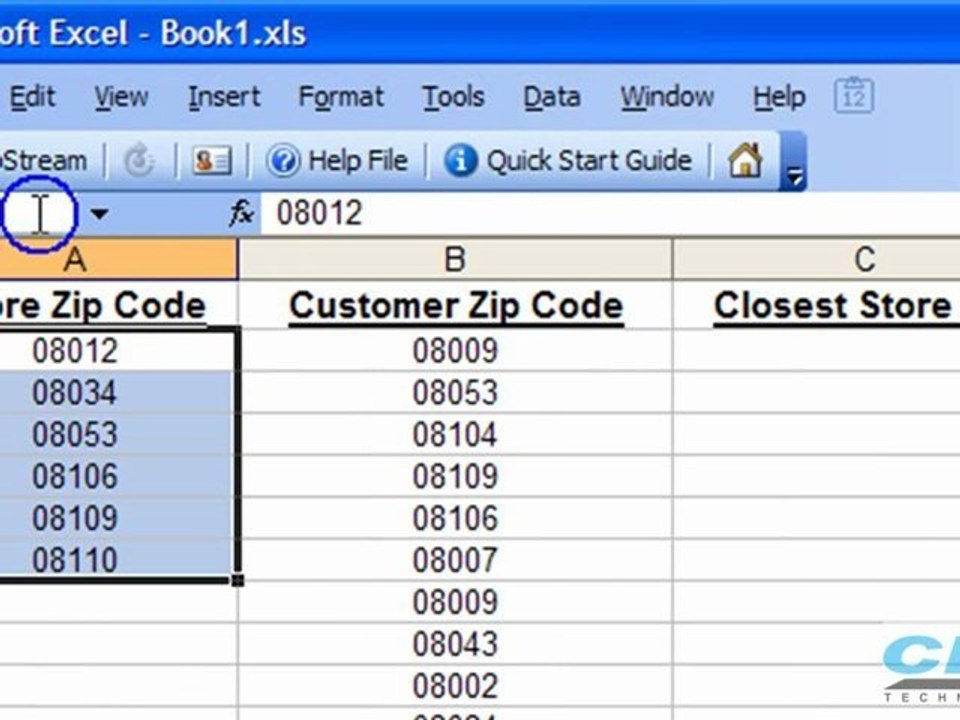 Zip Code Distance Calculator in Excel
