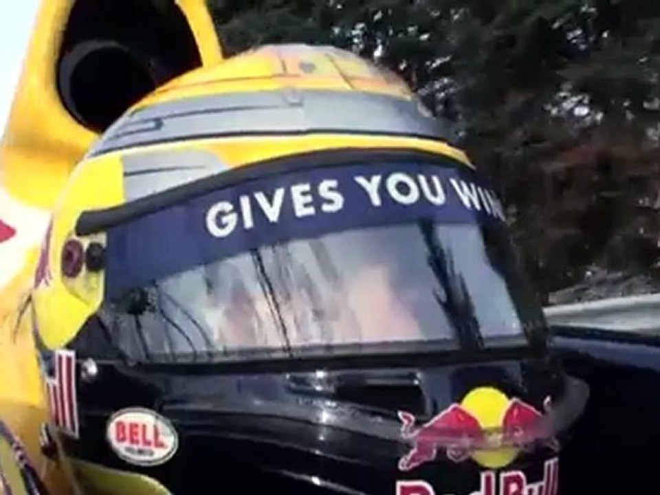 F1 car on frozen lake - Red Bull Racing returns to Quebec