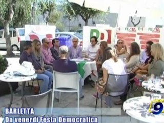 BARLETTA | Da venerdì Festa Democratica