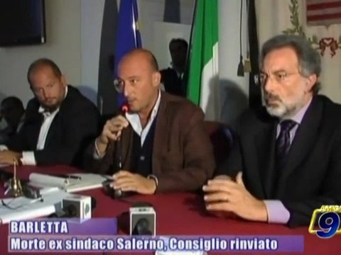 BARLETTA | Morte ex Sindaco Salerno, Consiglio rinviato