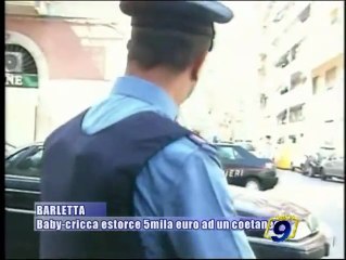 BARLETTA | Baby-cricca estorce 5 mila euro ad un coetaneo