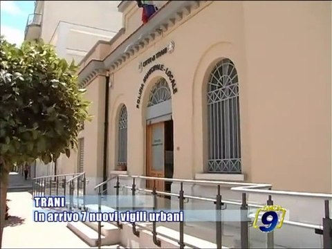 TRANI | In arrivo 7 nuovi vigili urbani