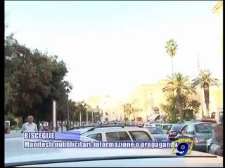 BISCEGLIE | Manifesti pubblicitari: informazione o propaganda?