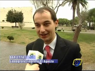 BARLETTA | L'Anagrafe riapre il 31 agosto