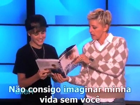 Justin Bieber surprises Ellen DeGeneres - LEGENDADO