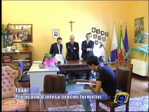 TRANI | Protocollo d'intesa tirocini formativi