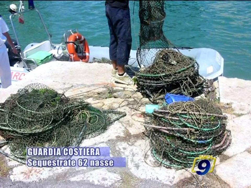 GUARDIA COSTIERA | Sequestrate 62 nasse