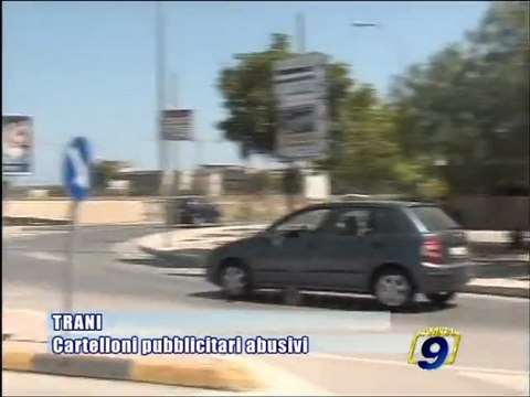 TRANI | Cartelloni pubblicitari abusivi