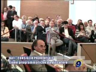 BAT - CONSIGLIO PROVINCIALE | Linee programmatiche da discutere