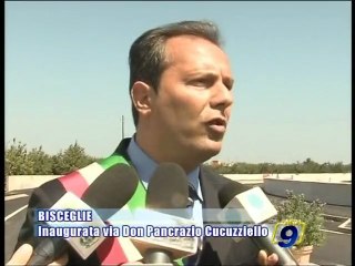BISCEGLIE | Inaugurata Via Don Pancrazio Cucuzziello