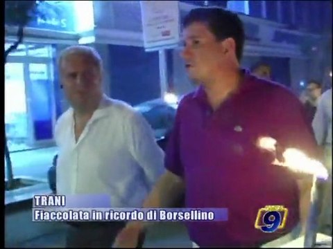 TRANI | Fiaccolata in ricordo di Borsellino
