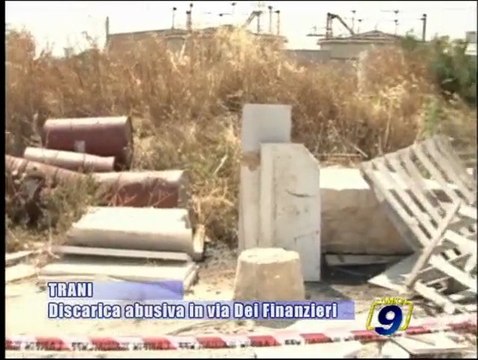 TRANI | Discarica abusiva in via dei Finanzieri