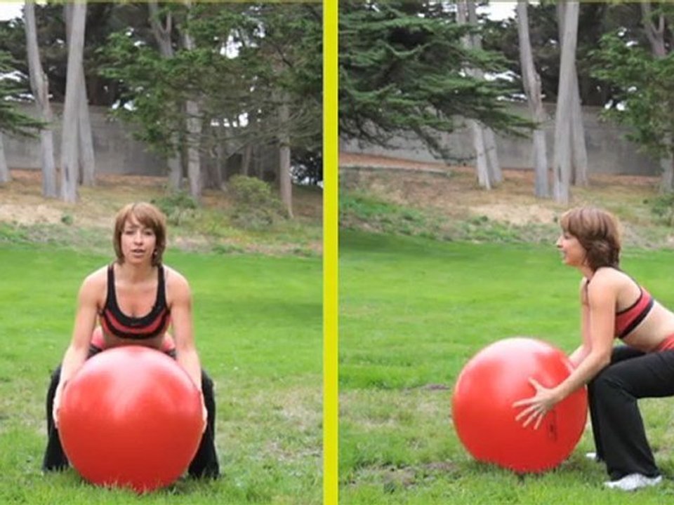 Stability Ball Workouts - Frog Jumps!