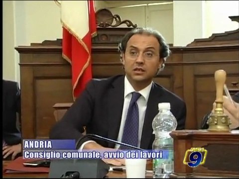 ANDRIA | Consiglio Comunale, avvio dei lavori
