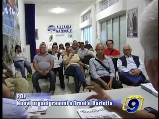PDL | Nuovi organigrammi a Trani e Barletta