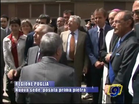 REGIONE PUGLIA | Nuova sede: posata prima pietra