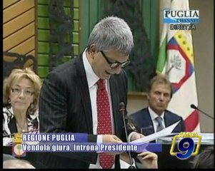 Download Video: PUGLIA | Via al primo consiglio regionale, Introna Presidente