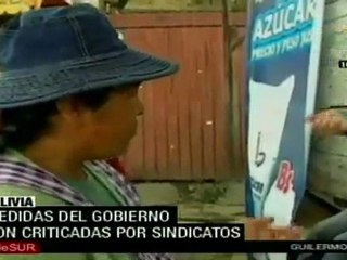 Gobierno boliviano llama al diálogo para afrontar escasez alimentaria