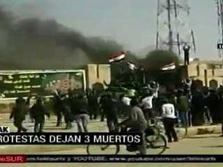 Manifestantes atacan casa de Gobierno en Irak