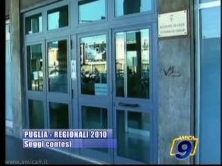 PUGLIA | REGIONALI 2010 | Seggi contesi