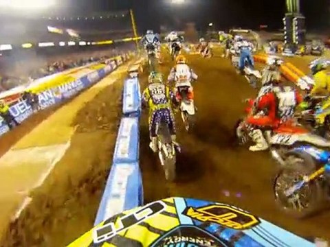 Headcam - Anaheim I Race Monster Energy Supercross 2011