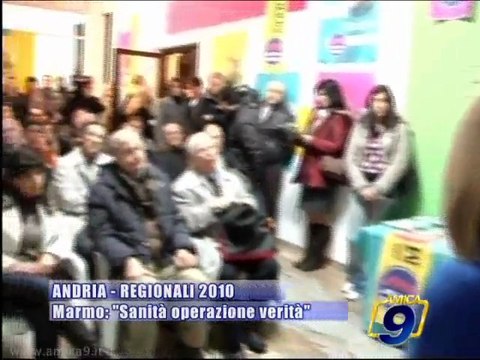 ANDRIA | Regionali 2010 | Pina Marmo: Sanita', operazione verita'