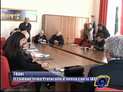 TRANI | firmato protocollo d' intesa con lo IACP