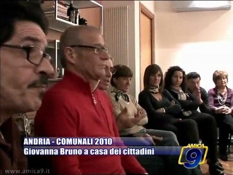 ANDRIA | Comunali 2010 | Giovanna Bruno a casa dei cittadini