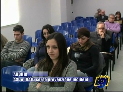 ANDRIA | ASL e INAIL: corso di prevenzione sui luoghi di lavoro