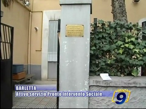 BARLETTA | Attivo il servizio di pronto intervento sociale