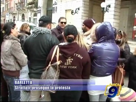 BARLETTA | Sfrattati, prosegue la protesta