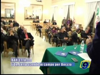 BARLETTA. L'on. Enrico Letta scende in campo per Boccia