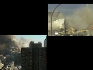 WTC 7 (rare footage) and Pirelli Tower blowing up