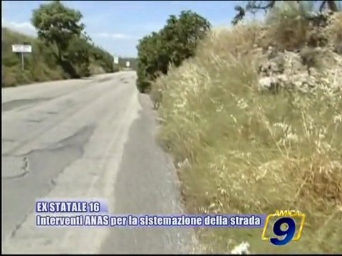 EX STATALE 16 TRANI-BARLETTA | Interventi ANAS per la sistemazione del manto stradale