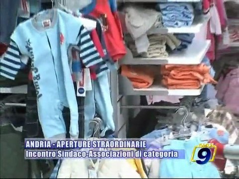 ANDRIA - Aperture straordinarie, incontro sindaco - Associazioni di categoria