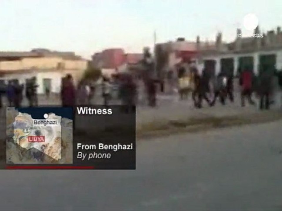 Libyan witness tells euronews: there are people dying