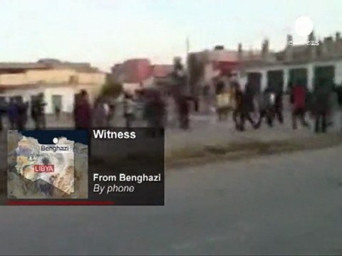 Libyan witness tells euronews: there are people dying