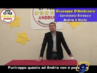 Parlando di Legalita', Giuseppe D'Ambrosio candidato sindato al comune di Andria