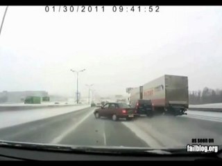 Come non controllare l'auto su una strada ghiacciata