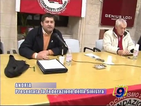 ANDRIA. Presentata la federazione della Sinistra