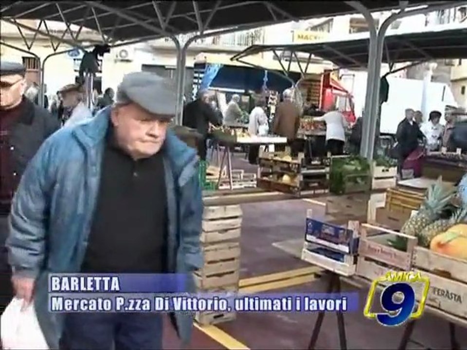 BARLETTA. Mercato Piazza Di Vittorio, ultimati i lavori