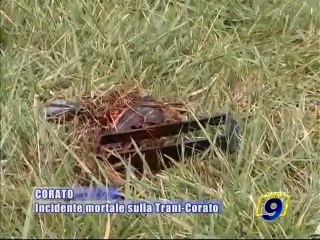 Скачать видео: CORATO. Incidente mortale sulla Trani - Corato