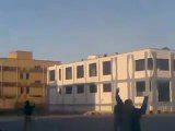 Libyan Snipers shooting at pro-democracy activists