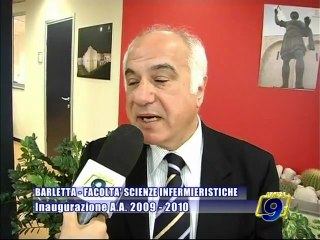 BARLETTA. Inaugurato l'A.A. 2009/2010 per la facolta di scienze infermieristiche