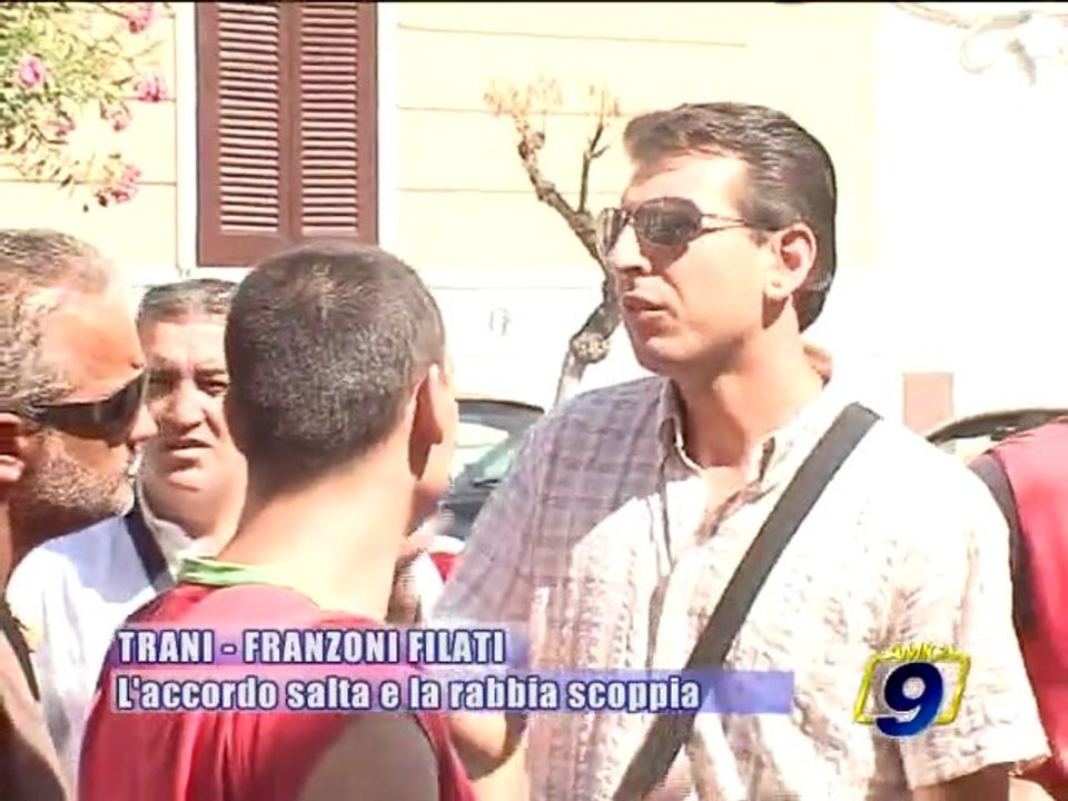 TRANI. Franzoni - Filati, salta l'accordo, scoppia la rabbia
