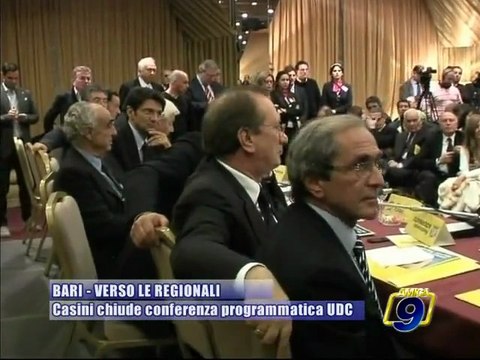 BARI. Verso le regionali, Casini chiude la conferenza programmatica UDC