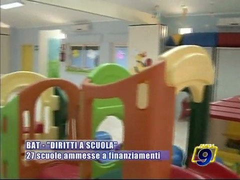 PROVINCIA BAT. Diritti a scuola , 27 scuole ammesse ai finanziamenti