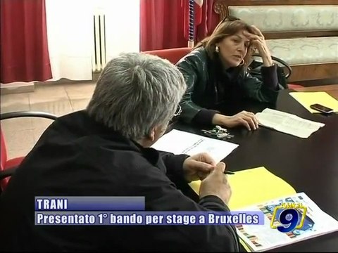 TRANI. Presentato 1^ bando per stage a Bruxelles